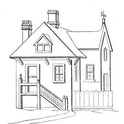 Disegno da colorare: Casa (Edifici e architettura) #64731 - Pagine da Colorare Stampabili Gratuite
