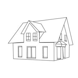 Disegno da colorare: Casa (Edifici e architettura) #64738 - Pagine da Colorare Stampabili Gratuite
