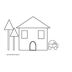 Disegno da colorare: Casa (Edifici e architettura) #64756 - Pagine da Colorare Stampabili Gratuite