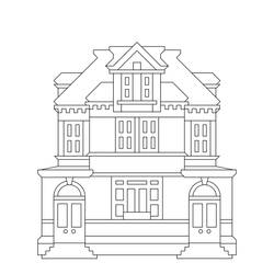 Disegno da colorare: Casa (Edifici e architettura) #64809 - Pagine da Colorare Stampabili Gratuite