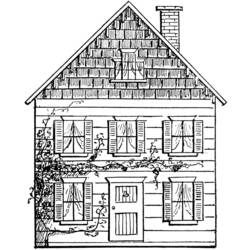 Disegno da colorare: Casa (Edifici e architettura) #66444 - Pagine da Colorare Stampabili Gratuite