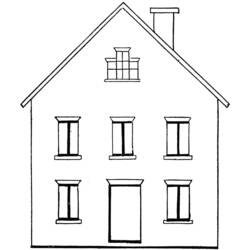 Disegno da colorare: Casa (Edifici e architettura) #66447 - Pagine da Colorare Stampabili Gratuite