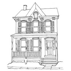 Disegno da colorare: Casa (Edifici e architettura) #66451 - Pagine da Colorare Stampabili Gratuite