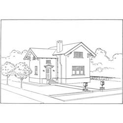 Disegno da colorare: Casa (Edifici e architettura) #66452 - Pagine da Colorare Stampabili Gratuite