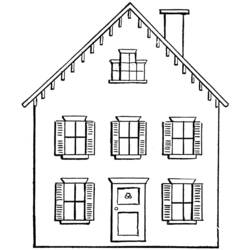 Disegno da colorare: Casa (Edifici e architettura) #66458 - Pagine da Colorare Stampabili Gratuite
