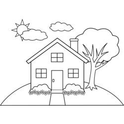 Disegno da colorare: Casa (Edifici e architettura) #66482 - Pagine da Colorare Stampabili Gratuite