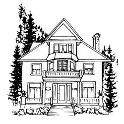 Disegno da colorare: Casa (Edifici e architettura) #66509 - Pagine da Colorare Stampabili Gratuite