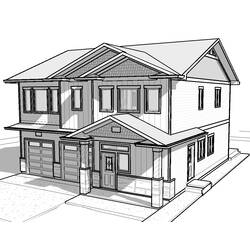 Disegno da colorare: Casa (Edifici e architettura) #66531 - Pagine da Colorare Stampabili Gratuite