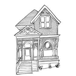 Disegno da colorare: Casa (Edifici e architettura) #66547 - Pagine da Colorare Stampabili Gratuite