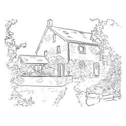 Disegno da colorare: Casa (Edifici e architettura) #66569 - Pagine da Colorare Stampabili Gratuite