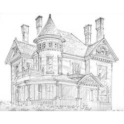 Disegno da colorare: Casa (Edifici e architettura) #66580 - Pagine da Colorare Stampabili Gratuite