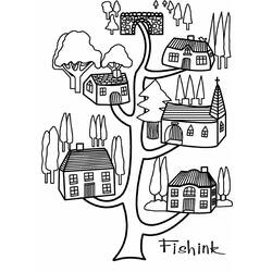 Disegno da colorare: Casa sull'albero (Edifici e architettura) #66071 - Pagine da Colorare Stampabili Gratuite