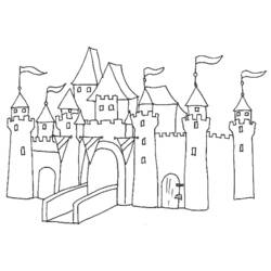 Disegno da colorare: Castello (Edifici e architettura) #62034 - Pagine da Colorare Stampabili Gratuite