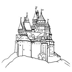 Disegno da colorare: Castello (Edifici e architettura) #62037 - Pagine da Colorare Stampabili Gratuite