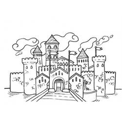 Disegne da colorare: Castello - Pagine da Colorare Stampabili Gratuite