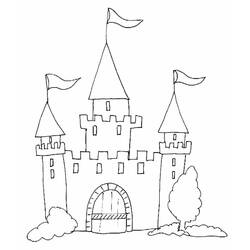 Disegno da colorare: Castello (Edifici e architettura) #62048 - Pagine da Colorare Stampabili Gratuite