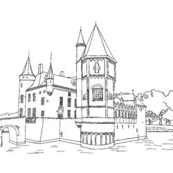 Disegno da colorare: Castello (Edifici e architettura) #62051 - Pagine da Colorare Stampabili Gratuite