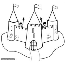 Disegno da colorare: Castello (Edifici e architettura) #62052 - Pagine da Colorare Stampabili Gratuite