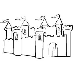 Disegno da colorare: Castello (Edifici e architettura) #62055 - Pagine da Colorare Stampabili Gratuite
