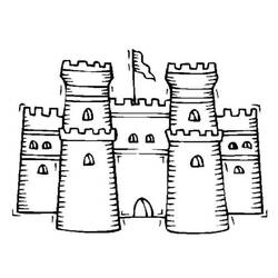 Disegno da colorare: Castello (Edifici e architettura) #62056 - Pagine da Colorare Stampabili Gratuite