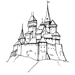 Disegno da colorare: Castello (Edifici e architettura) #62058 - Pagine da Colorare Stampabili Gratuite