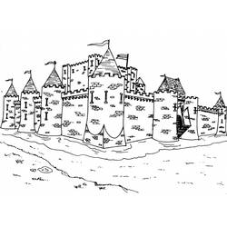 Disegno da colorare: Castello (Edifici e architettura) #62091 - Pagine da Colorare Stampabili Gratuite