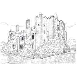 Disegno da colorare: Castello (Edifici e architettura) #62093 - Pagine da Colorare Stampabili Gratuite