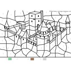 Disegno da colorare: Castello (Edifici e architettura) #62098 - Pagine da Colorare Stampabili Gratuite