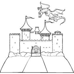 Disegno da colorare: Castello (Edifici e architettura) #62106 - Pagine da Colorare Stampabili Gratuite