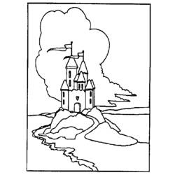 Disegno da colorare: Castello (Edifici e architettura) #62107 - Pagine da Colorare Stampabili Gratuite