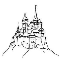Disegno da colorare: Castello (Edifici e architettura) #62111 - Pagine da Colorare Stampabili Gratuite