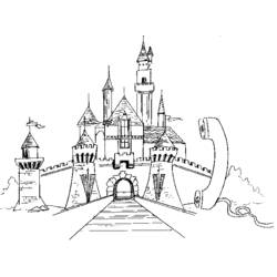 Disegno da colorare: Castello (Edifici e architettura) #62114 - Pagine da Colorare Stampabili Gratuite