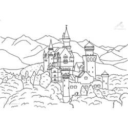 Disegno da colorare: Castello (Edifici e architettura) #62124 - Pagine da Colorare Stampabili Gratuite