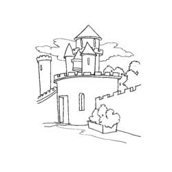 Disegno da colorare: Castello (Edifici e architettura) #62159 - Pagine da Colorare Stampabili Gratuite