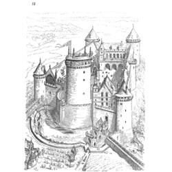 Disegno da colorare: Castello (Edifici e architettura) #62161 - Pagine da Colorare Stampabili Gratuite