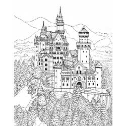 Disegno da colorare: Castello (Edifici e architettura) #62187 - Pagine da Colorare Stampabili Gratuite