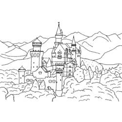 Disegno da colorare: Castello (Edifici e architettura) #62190 - Pagine da Colorare Stampabili Gratuite