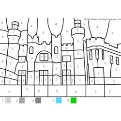 Disegno da colorare: Castello (Edifici e architettura) #62192 - Pagine da Colorare Stampabili Gratuite