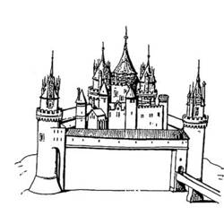Disegno da colorare: Castello (Edifici e architettura) #62206 - Pagine da Colorare Stampabili Gratuite