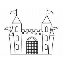 Disegno da colorare: Castello (Edifici e architettura) #62211 - Pagine da Colorare Stampabili Gratuite