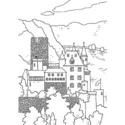 Disegno da colorare: Castello (Edifici e architettura) #62218 - Pagine da Colorare Stampabili Gratuite