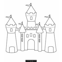 Disegno da colorare: Castello (Edifici e architettura) #62224 - Pagine da Colorare Stampabili Gratuite