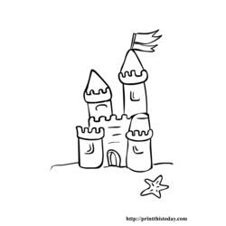Disegno da colorare: Castello (Edifici e architettura) #62234 - Pagine da Colorare Stampabili Gratuite