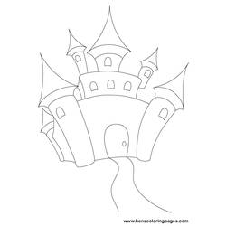 Disegno da colorare: Castello (Edifici e architettura) #62250 - Pagine da Colorare Stampabili Gratuite