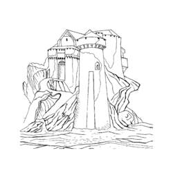 Disegno da colorare: Castello (Edifici e architettura) #62271 - Pagine da Colorare Stampabili Gratuite
