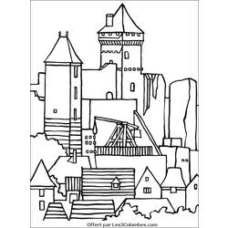 Disegno da colorare: Castello (Edifici e architettura) #62276 - Pagine da Colorare Stampabili Gratuite