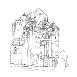 Disegno da colorare: Castello (Edifici e architettura) #62286 - Pagine da Colorare Stampabili Gratuite
