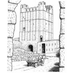 Disegno da colorare: Castello (Edifici e architettura) #62292 - Pagine da Colorare Stampabili Gratuite