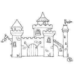 Disegno da colorare: Castello (Edifici e architettura) #62315 - Pagine da Colorare Stampabili Gratuite
