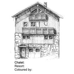 Disegno da colorare: Chalet (Edifici e architettura) #169936 - Pagine da Colorare Stampabili Gratuite